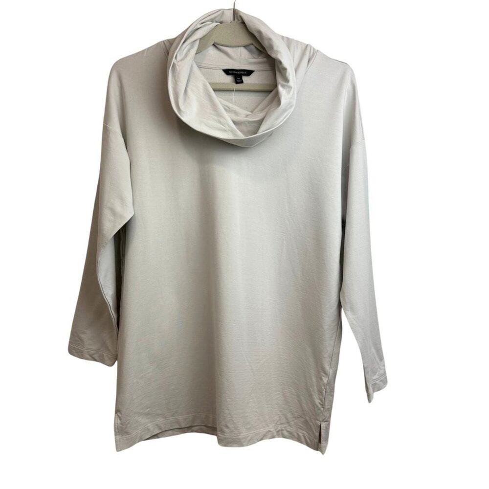 NWOT Banana Republic Cowl Neck Top  Beige M